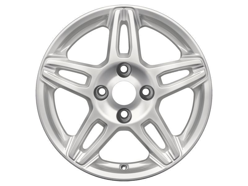 FIESTA 15" SET OF 4 ALLOY WHEELS 6J WHEELS 5X2-SPOKE DESIGN SPARKLE SILVER FINISH 2012-2019
