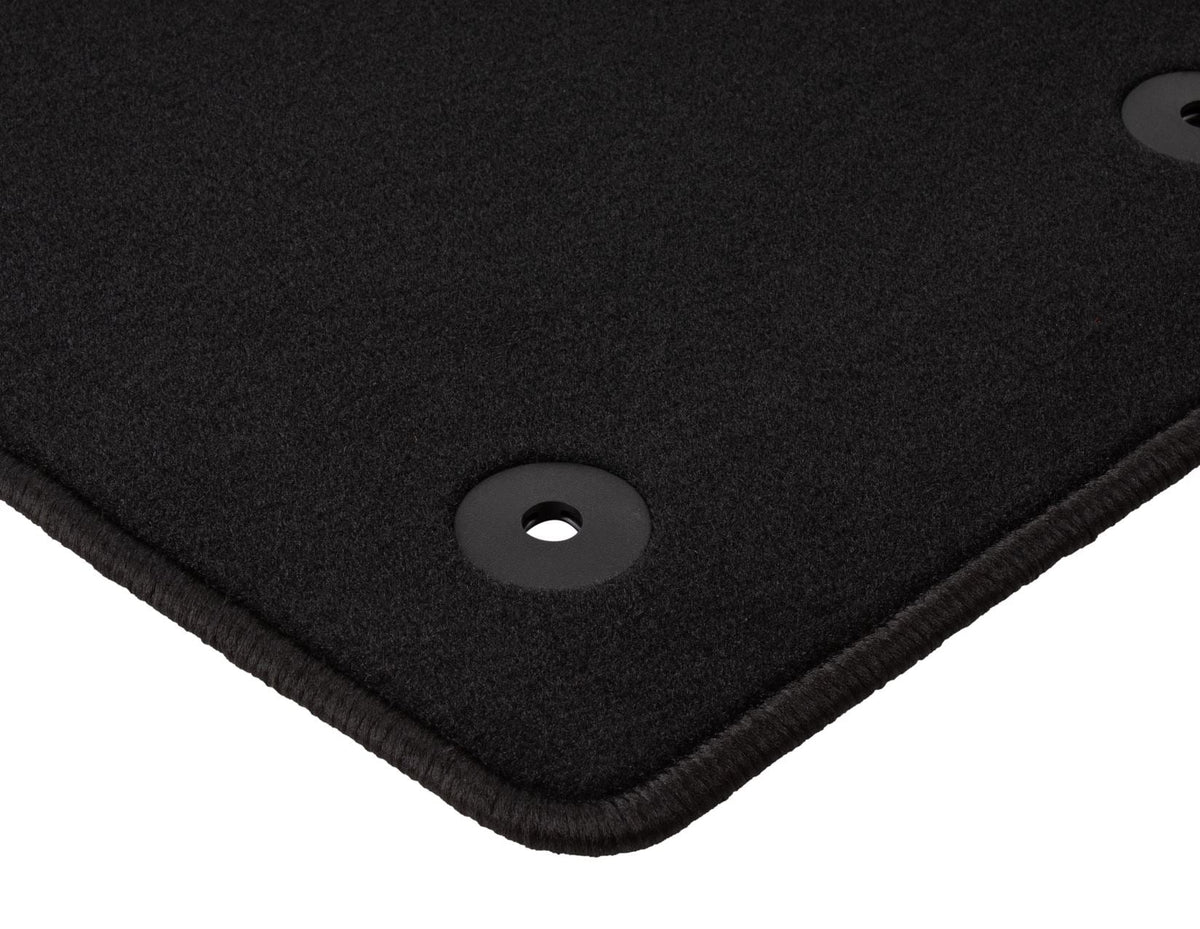 TRANSIT TOURNEO COURIER FRONT CARPET FLOOR MATS CONTOURED BLACK 2014-2023