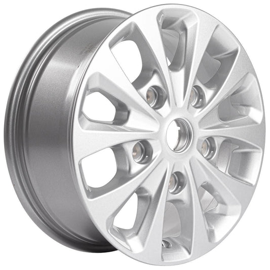 TRANSIT TOURNEO CUSTOM 16" SET OF 4 ALLOY WHEEL 10-SPOKE DESIGN SPARKLE SILVER FINISH 2018-2023