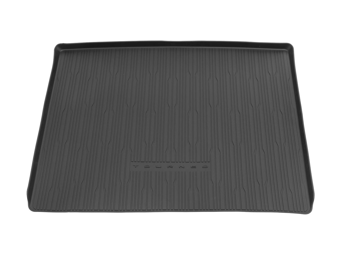 TOURNEO CUSTOM 8 SEAT RUBBER BOOT FLOOR LOAD COMPARTMENT MAT TRAY 35MM EDGES WITH LOGO 2023-ONWARDS