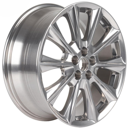 GALAXY S-MAX 19" SET OF 4 ALLOY WHEEL 10-SPOKE DESIGN SILVER FINISH 2016-2023