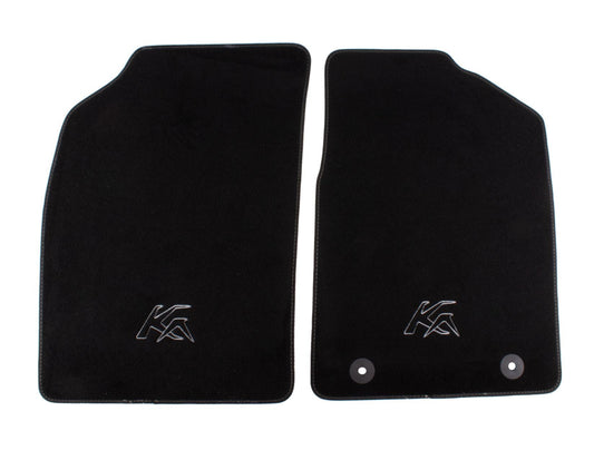 KA 09/2008-05/2016 VELOUR FLOOR MATS FRONT,BLACK
