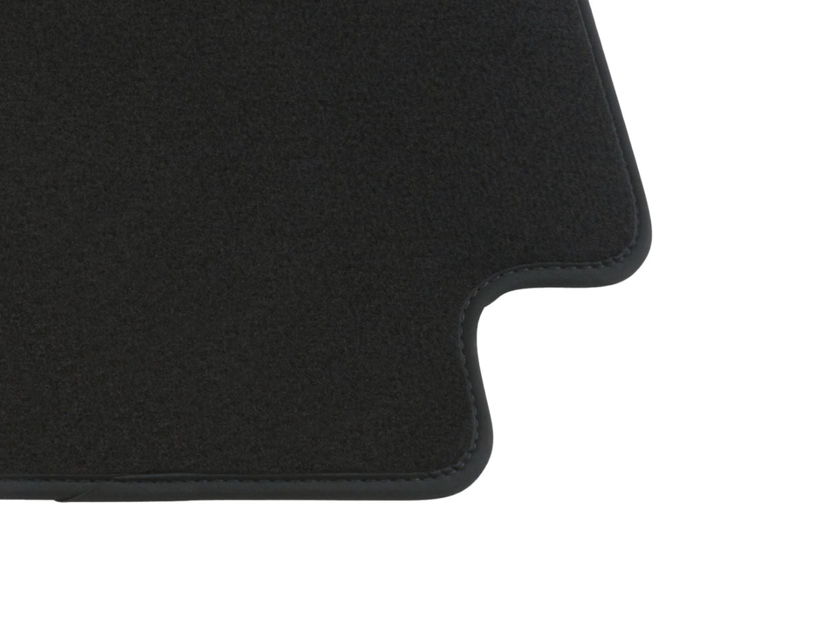 RANGER P703 SUPER SINGLE CAB REAR CARPET FLOOR MATS CONTOURED BLACK WITH NUBUCK LEATHER BINDING 2022-ONWARDS