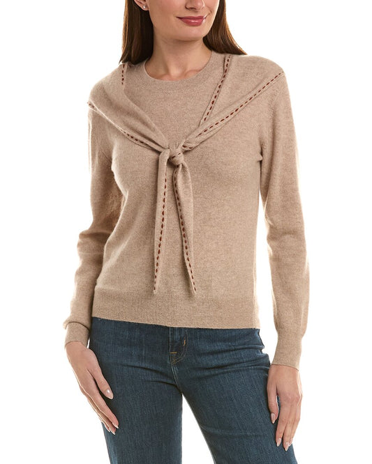 InCashmere 100% Cashmere Scarf Sweater