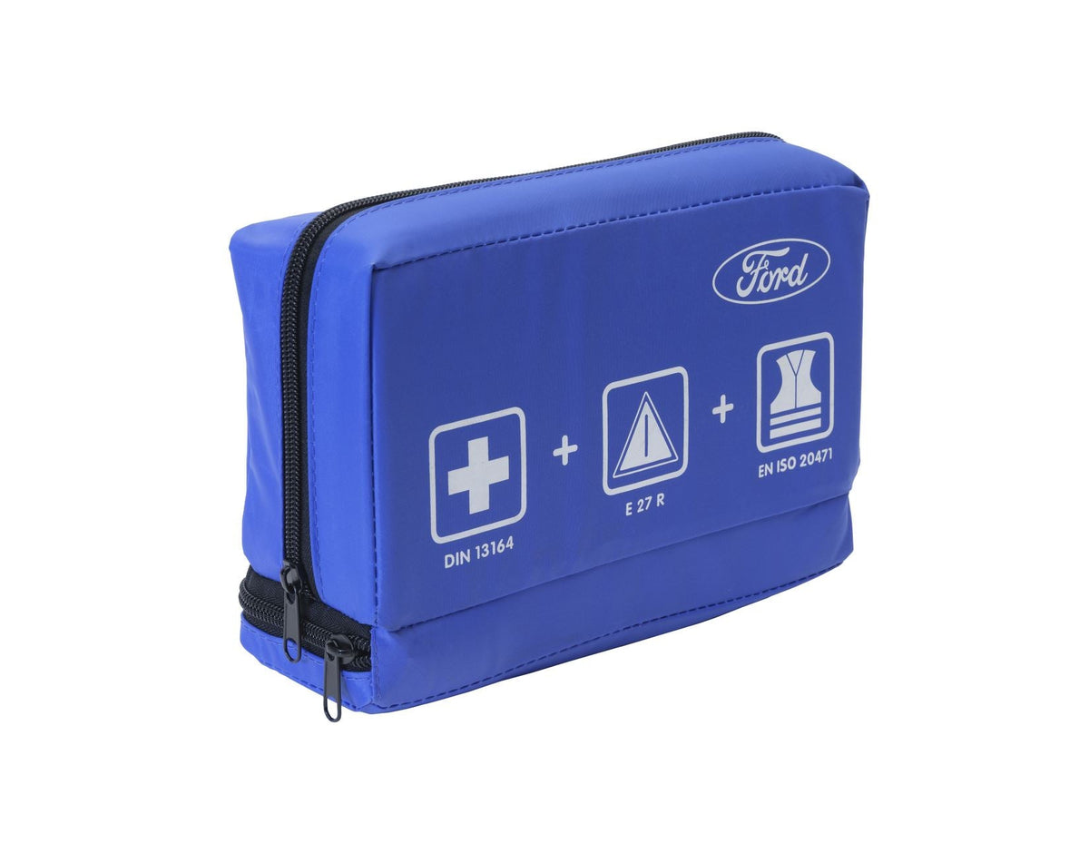 PREMIUM FIRST AID KIT WITH WARNING TRIANGLE AND WARNING VEST