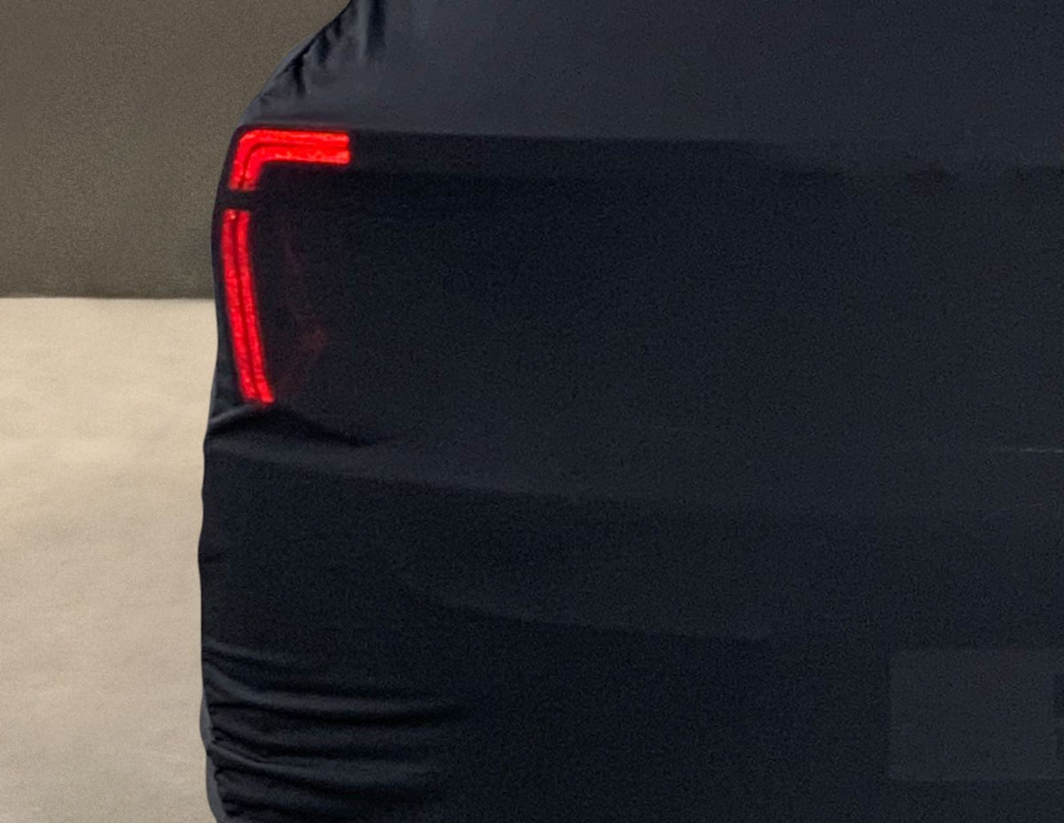 ALL-ELECTRIC EXPLORER PREMIUM PROTECTIVE COVER BLACK WITH WHITE FORD OVAL AND EXPLORER LOGO