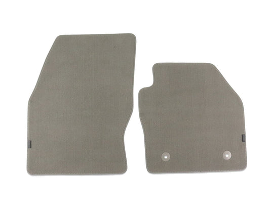 C-MAX FRONT VELOUR CARPET FLOOR MATS CONTOURED GREY WITH GREY NUBUK SURROUND & DRIVER FIXINGS 2012-2014