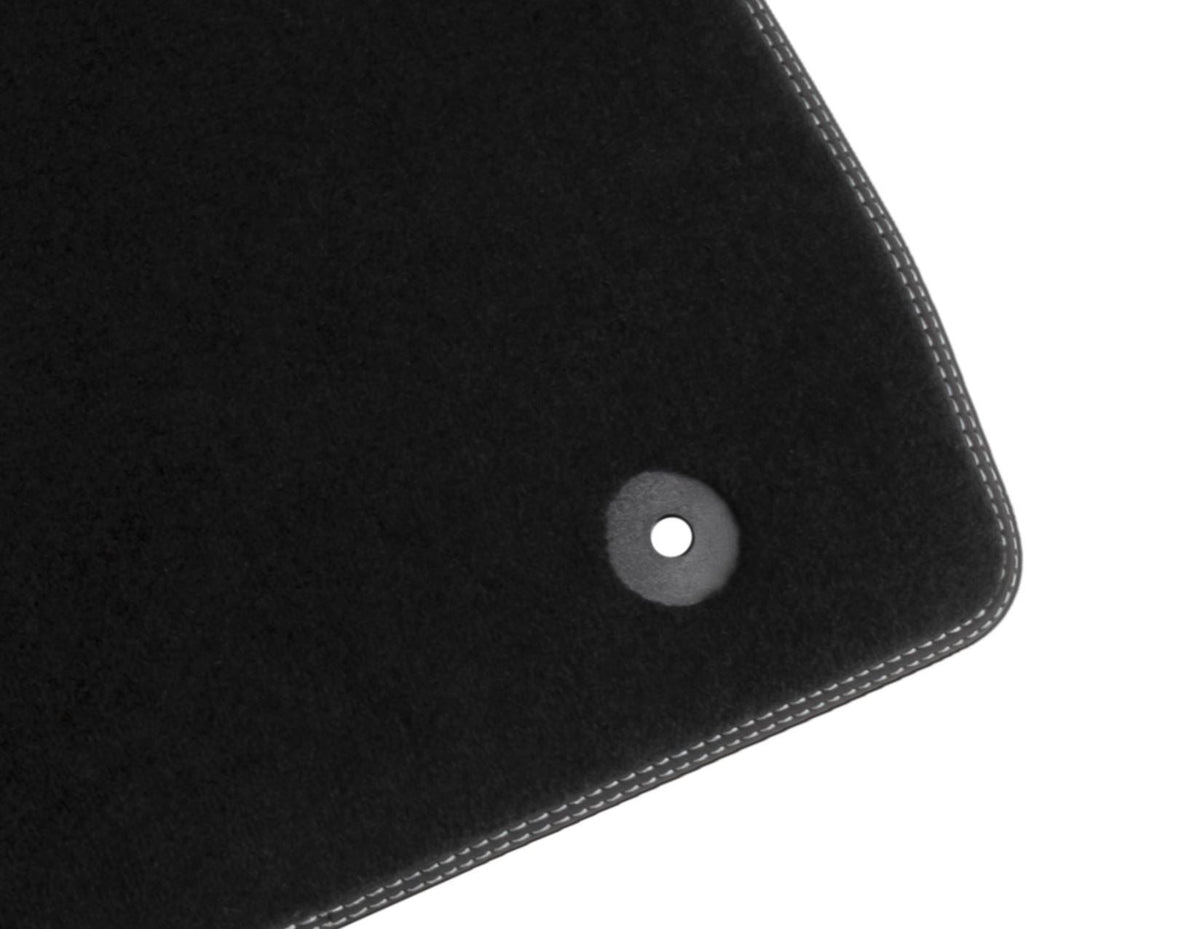 MUSTANG MACH-E FRONT VELOUR CARPET FLOOR MATS CONTOURED BLACK WITH 2020-ONWARDS