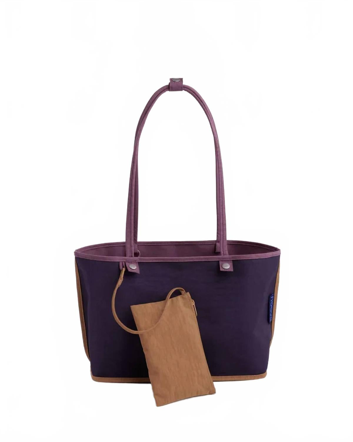 Women's Medium Nylon Reversible Tote Bag In Wild Plum Mix