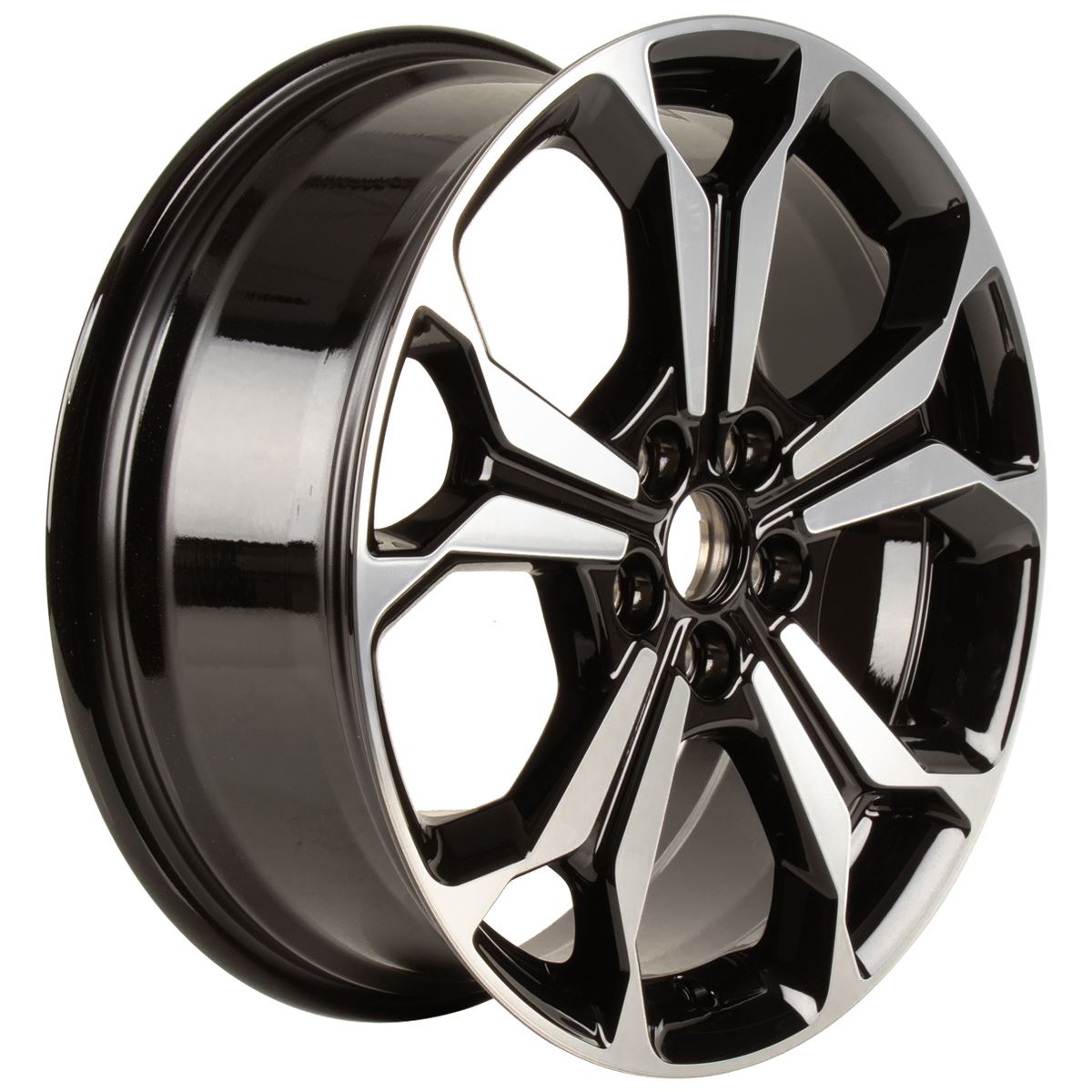 FOCUS 18" ALLOY WHEEL 5X2-Y-SPOKE DESIGN BLACK MACHINED FINISH 2018-2025