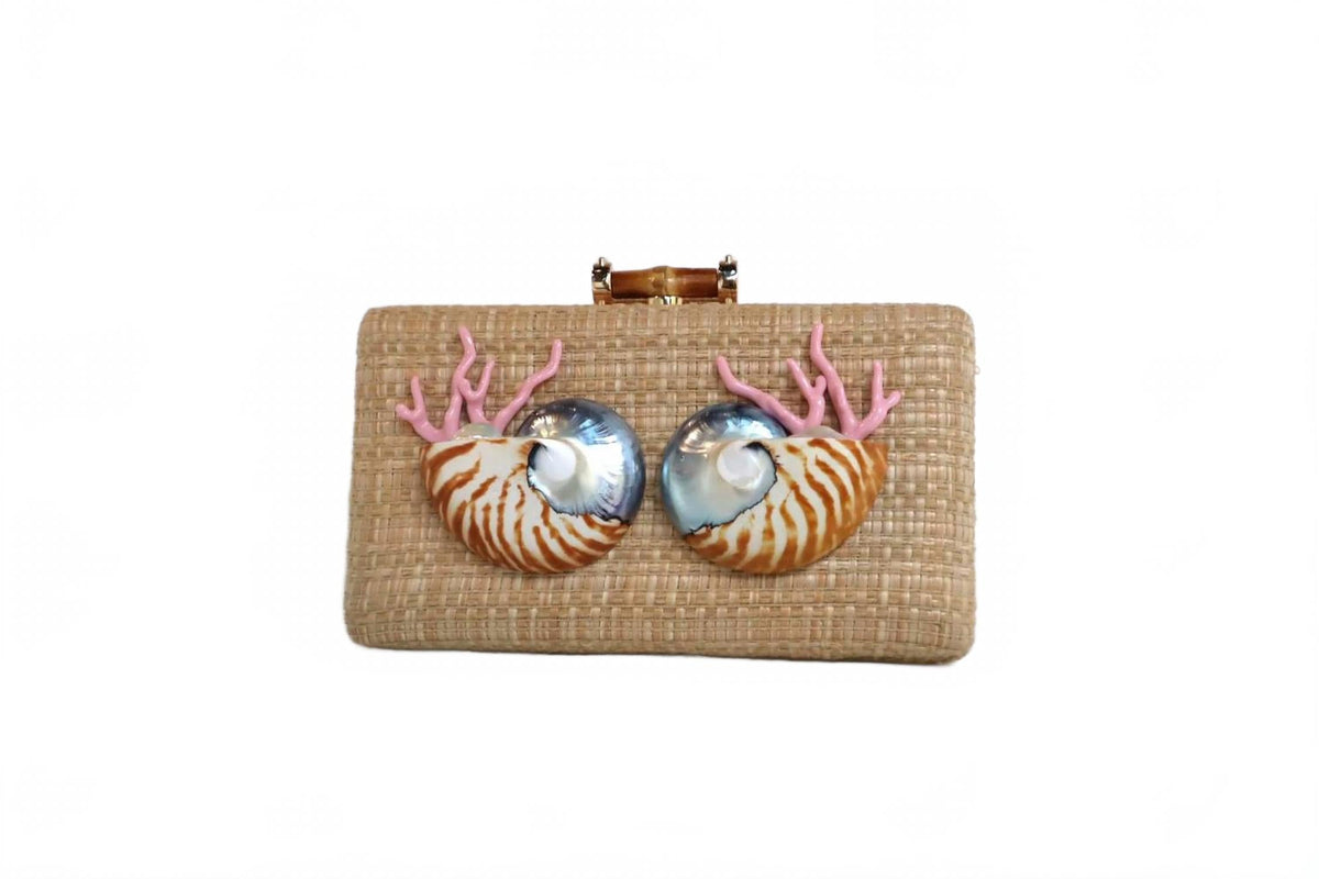 Women's Fiona Raffia Clutch In Natural