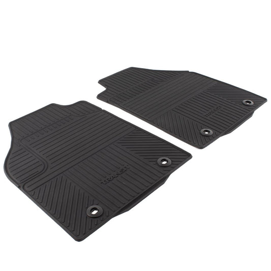 TRANSIT CONNECT FRONT RUBBER FLOOR MATS ALL-WEATHER CONTOURED BLACK 2002-2012 1685505