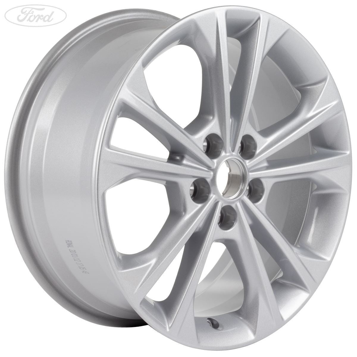KUGA 17" SET OF 4 ALLOY WHEEL 5X2-SPOKE DESIGN SILVER FINISH 2016-2020