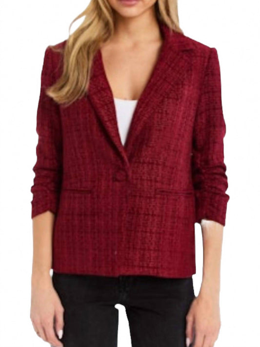 Serena Blazer In Merlot
