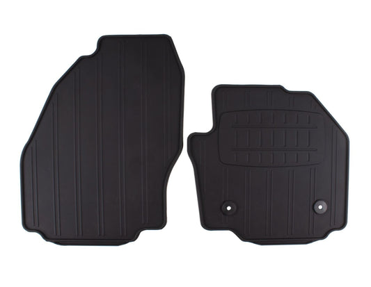 GALAXY S-MAX FRONT RUBBER FLOOR MATS ALL-WEATHER CONTOURED BLACK 2012-2015 1806684