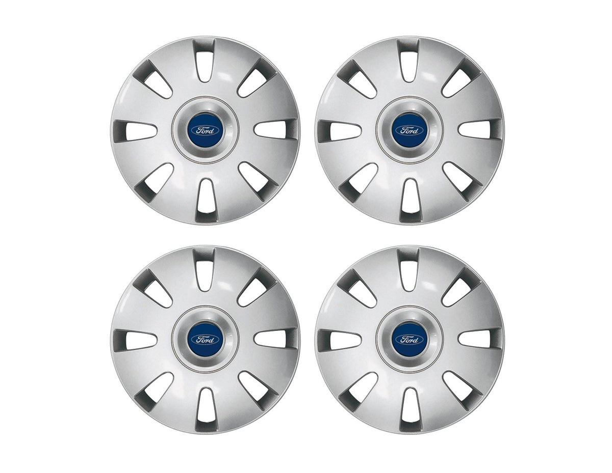 SET OF 4 SILVER WHEEL COVER TRIMS. FITS 16" STEEL WHEELS