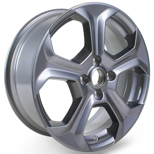 FIESTA 17" SET OF 4 ALLOY WHEELS 12-SPOKE DESIGN ROCK METALLIC GREY FINISH 2012-2019