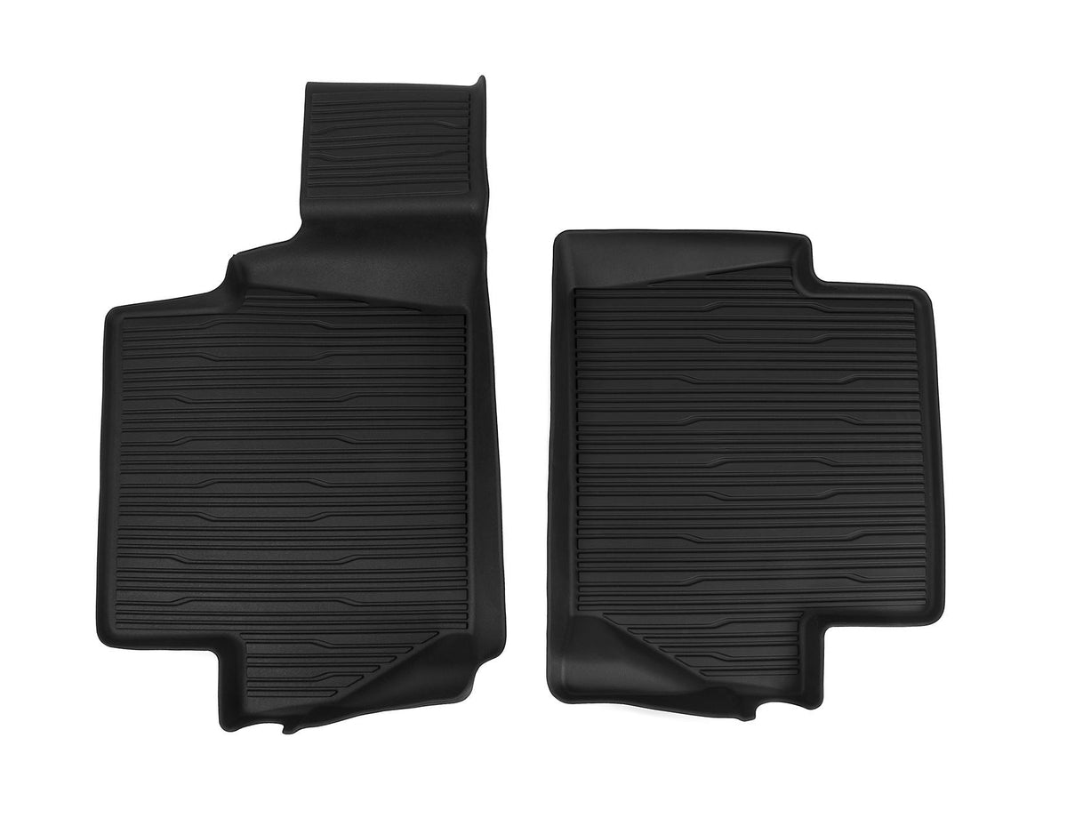 FIESTA PUMA REAR RUBBER FLOOR MATS ALL-WEATHER CONTOURED BLACK 2017-ONWARDS