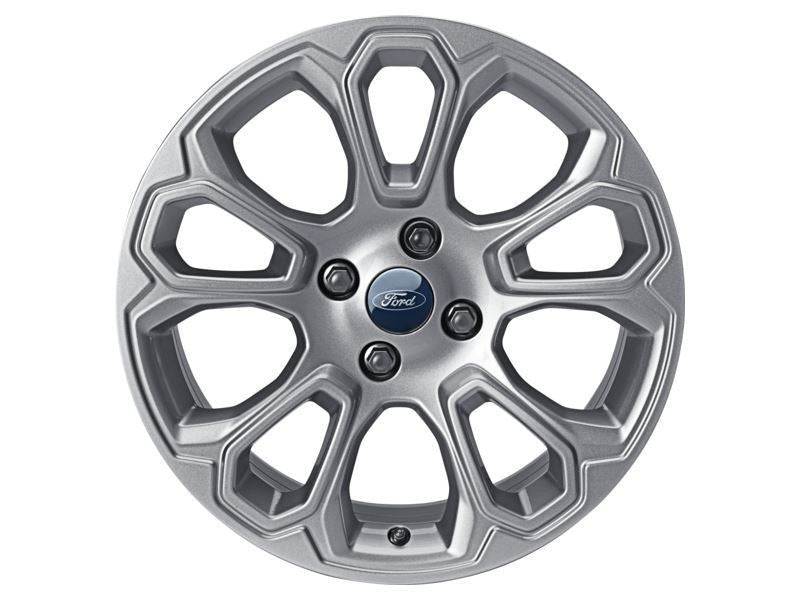 ECOSPORT 17" SET OF 4 ALLOY WHEEL 10-SPOKE DESIGN SHADOW SILVER FINISH 2017-2023