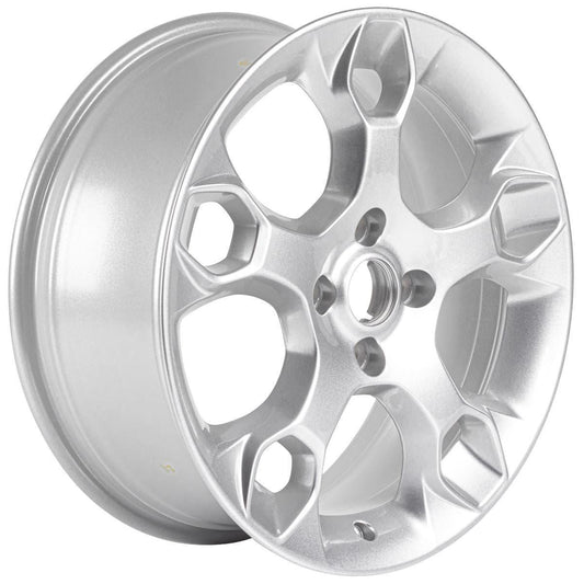 FIESTA 17" SET OF 4 ALLOY WHEEL 5-Y-SPOKE DESIGN SILVER FINISH 2008-2012