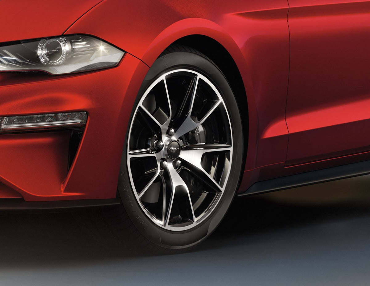 MUSTANG 19" ALLOY WHEEL 5X2-SPOKE DESIGN EBONY BLACK FINISH 2019-2023