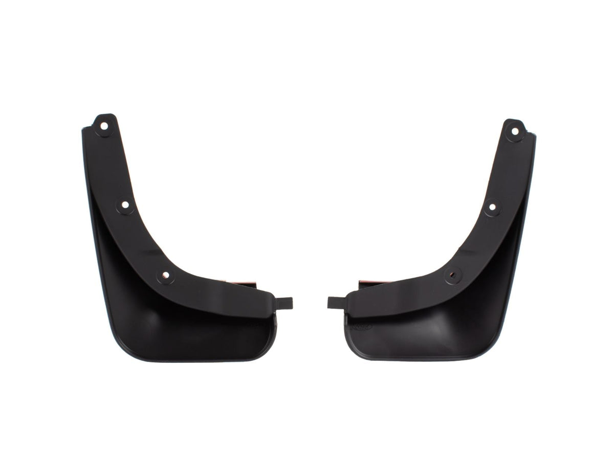 FIESTA FRONT MUD FLAPS CONTOURED SPLASH GUARDS BLACK 2017-2023