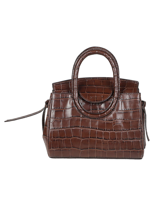 Maude Mini Carryall Crocodile Embossed Mini Bag