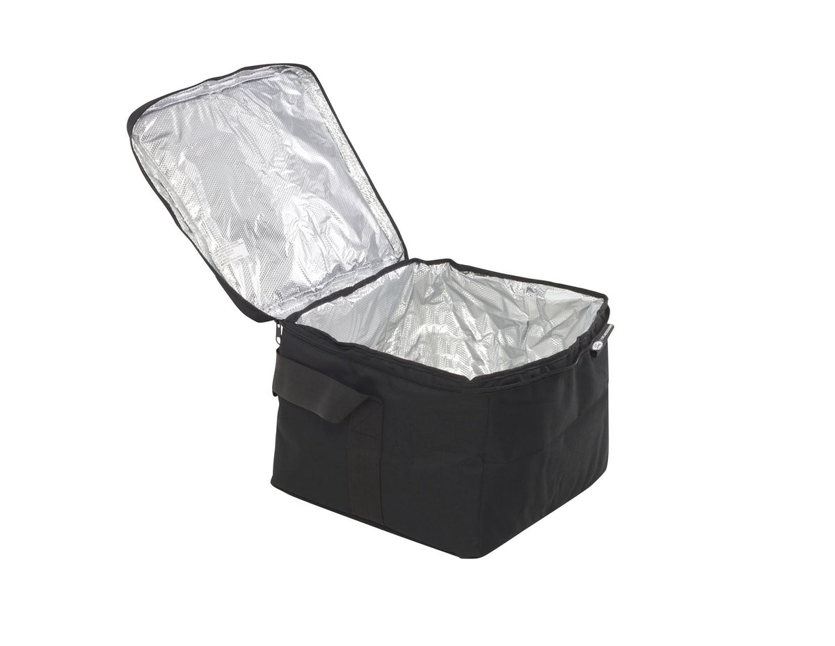 COOLER BAG SOFT SIDED BLACK WITH LOGO & ADJUSTABLE STRAP