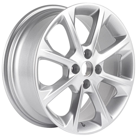 FIESTA 17" SET OF 4 ALLOY WHEELS 8-SPOKE DESIGN SPARKLE SILVER FINISH 2017-2023 2238244