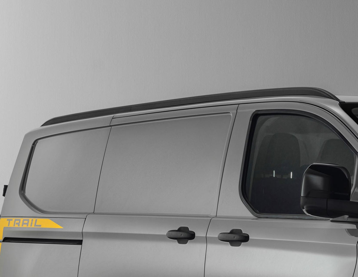 TOURNEO/TRANSIT CUSTOM LOCKABLE ALUMINIUM ROOF CROSS BARS BLACK 2023-ONWARDS 2828487