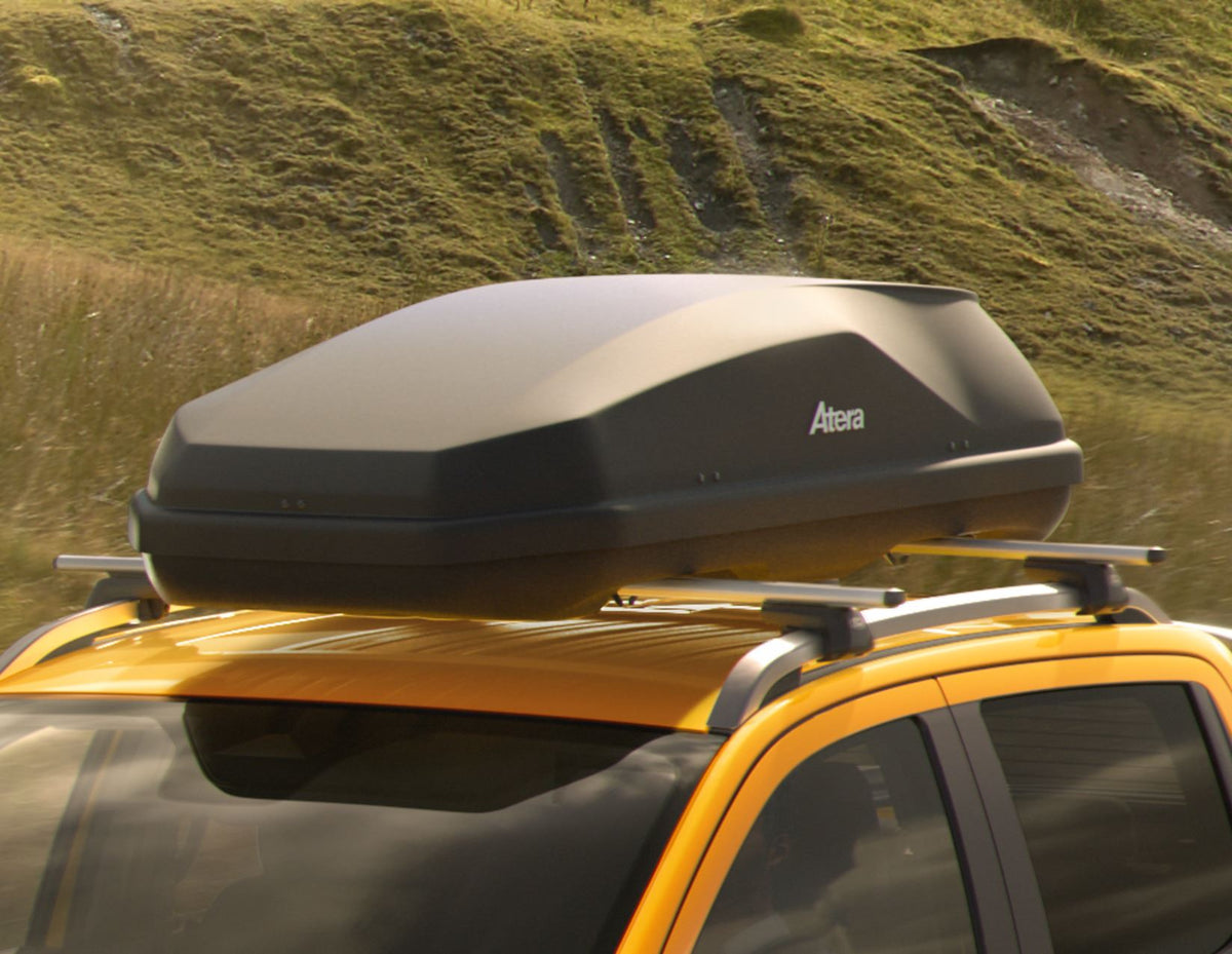 ATERA* CASAR M 380L ROOF BOX LOCKABLE DUAL OPENING LAVA STRUCTURED