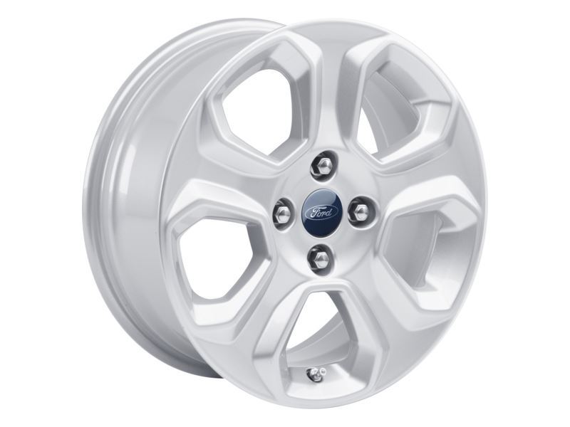 ECOSPORT 16" ALLOY WHEEL 5-SPOKE DESIGN SPARKLE SILVER FINISH 2017-2023