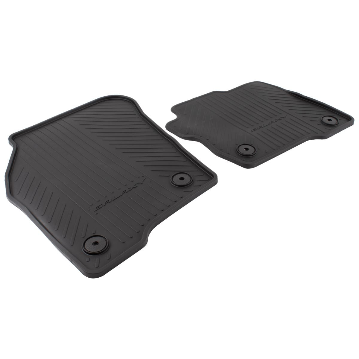 GALAXY FROM 05/2015 RUBBER FLOOR MATS FRONT,BLACK