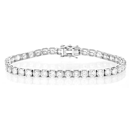 10 cttw Lab Grown Diamond Tennis Bracelet in Platinum For Women